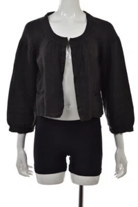 Isabel Marant Womens Jacket Gray Linen 3/4 Sleeve Basic Casual Blazer - Picture 1 of 4