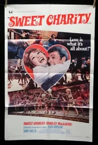 Sweet Charity 🎬 Shirley MacLaine Original Theater Comedy Movie Poster 1969 - Picture 1 of 6