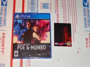 Dark Nights With Poe And Munro (PS4) Limited Run Games - New Sealed With Card - Picture 1 of 2