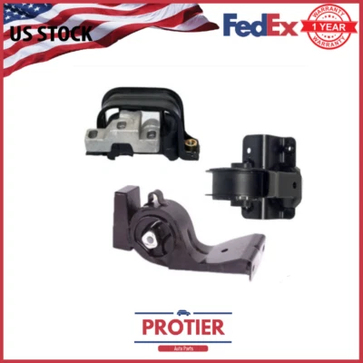Engine Motor Mount 3PCS Set fit 1998-2000 Dodge Stratus/ Plymouth Breeze 2.0L - Image 1 of 4