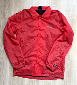 Westbeach Red Coach Jacket Large Popper Collared Lined Canadian Snowboarding - Picture 1 of 18
