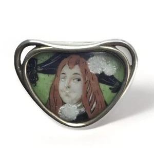 Broche Georg Adam Scheid Art Nouveau plata Viena alrededor de 1900 - Imagen 1 de 7