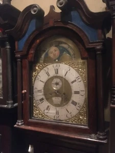 longcase grandfather clock moonphase - Picture 1 of 8