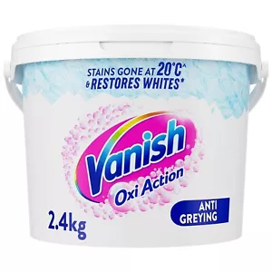 Vanish Gold Oxi Action Stain Remover Whitening Booster Powder For Whites 2.4kg - Picture 1 of 10