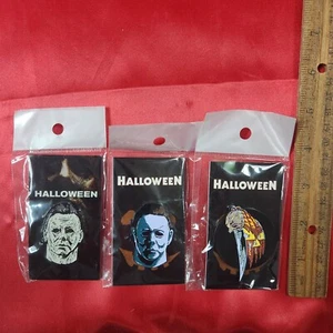Halloween - Pin de metal esmaltado Michael Myers - Juego de 3 prendedores - Imagen 1 de 5