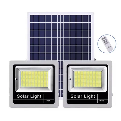 Aluminum Outdoor Waterproof Courtyard Garden Solar Led Flood Light Dual Head - Image 1 of 4