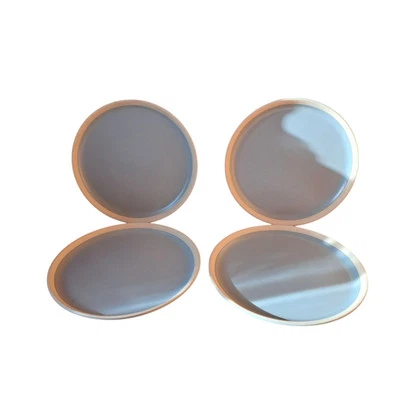 Vintage Debenhams Stoneware Plates X 4 Green - Image 1 of 3