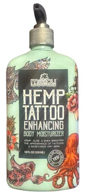 Hidratante corporal para tatuagem de cânhamo bronzeado Malibu - 18 fl. oz. - Imagem 1 de 3