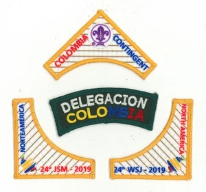 Parche de tira contingente World Scout Jamboree Colombia/Colombian Scouts 2019 - Imagen 1 de 2