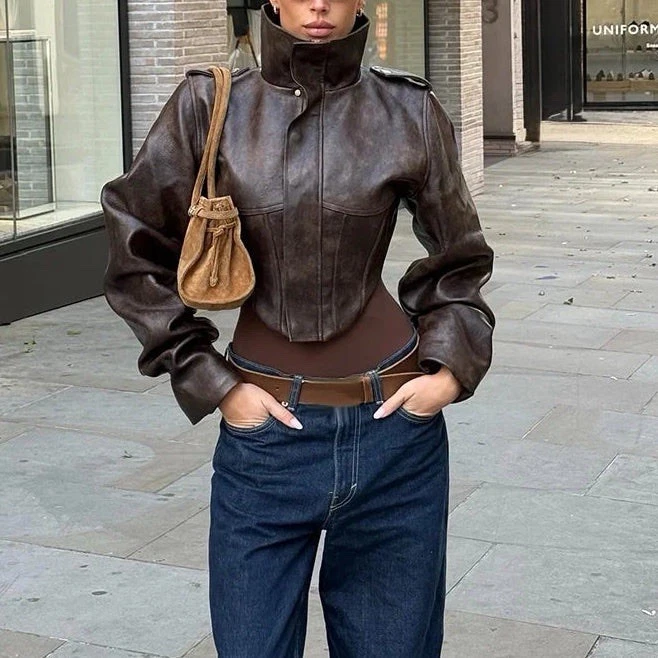 Faux Leather Coats, Jackets & Vests for Women for Sale - eBay