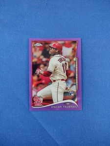 2014 Topps Chrome Oscar Taveras RC Rookie Purple Parallel Refractor #19 - Picture 1 of 2