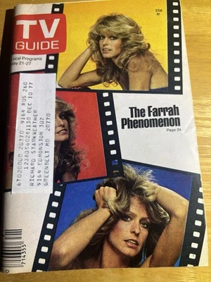 TV GUIDE May 1977 Farrah Fawcett  Charlie's Angels Isaac Asimov - Image 1 of 3