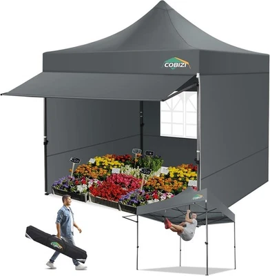 Faltpavillon 3x3 UV Schutz 50+ Popup Pavillon Faltbar Partyzelt mit Markise , - Bild 1 von 4
