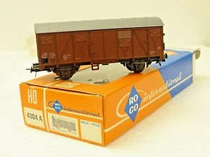 ROCO ( 4304 A ) WAGON COUVERT A ESSIEUX DE LA DB  EN BOITE   HO - Picture 1 of 6