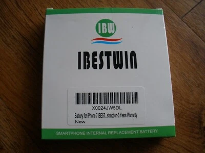 IBESTWIN, сменный аккумулятор для iPhone 7 и набор инструментов для установки, НОВЫЙ - Изображение 1 из 3