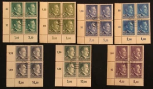 3rd. Reich, WW2, Generalgouvernement Adolf Hitler lot block of 4 , used........! - Picture 1 of 2