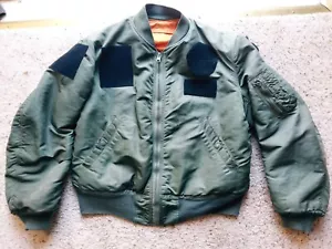 Vintage 1963 Air Force MA-1 Flying Jacket P.D. Burns Flying Scot USAF 736th Bomb - Picture 1 of 10