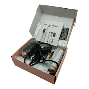 Yitrust WT-622 White Gold Corded Electric 6 in 1 Hair Dryer Styling Tool Brush - Picture 1 of 3
