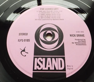 Nick Drake - Five Leaves Left // Orig 1st UK 1969 Pink Island LP Top Copy #2 - Foto 1 di 19