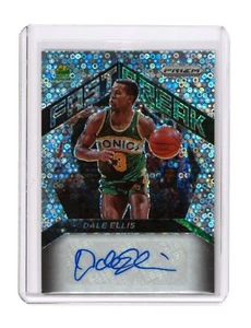 Dale Ellis 2020-21 Panini Fast Break Prizm Silver Disco Auto Supersonics - Picture 1 of 2