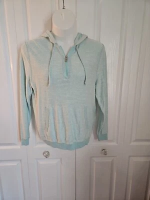 Tommy Bahama Womens 1/4 Zip Stretch Pullover Sweater Mint Green Size Large  - Image 1 of 4