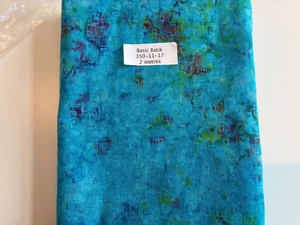 Kingfisher Batik 350-11-17 End of Bolt 2m 100% Cotton fabric Patchwork/Craft - Picture 1 of 1
