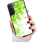 ( For Samsung S23 ) Back Case Cover AJ12542 Green Leaf