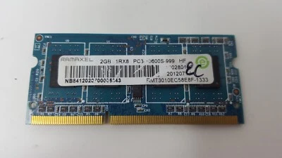 HP PAVILION G4-1350LA RAM Memory 2GB PC3-10600s DDR3 RAMAXEL RMT3010EC58E8F - Image 1 of 4