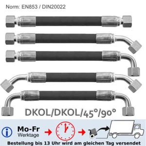Tubo idraulico 2SN-Premium DN6 8L M14x1,5 NW6 DKOL/90/45 lunghezza 150-5000mm - Foto 1 di 12