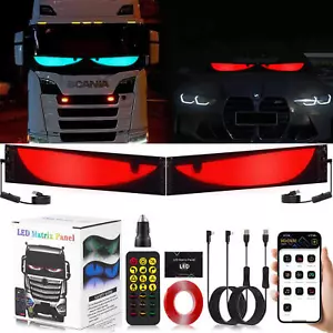 2x Auto-Augenlicht Lkw Devil's Eye Lampe LED-Bildschirm Lkw dynamisches Licht - Bild 1 von 10