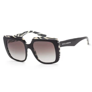 Dolce & Gabbana Women's 54mm Top Black On Zebra Sunglasses DG4414-33728G-54 - Picture 1 of 2