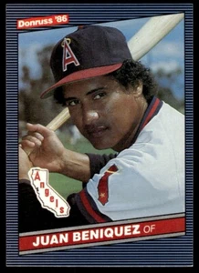 1986 Donruss Juan Beniquez California Angels #352 - Picture 1 of 2