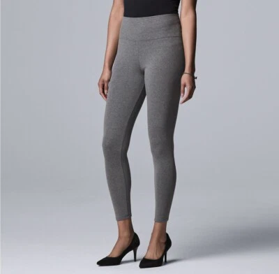 Simply Vera Wang High Rise Live-In Heavyweight Cotton Leggings 2X Gray - Image 1 of 2