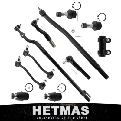 11PCS Front Tie Rod Ball Joint Sway Bar For 1999 Ford F-250 F-350 Super Duty 4WD - Image 1 of 4