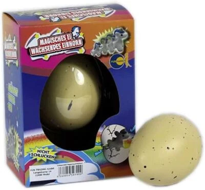 FUN TRADING Wachsendes Einhorn Pferd Schlüpf-Ei Magic growing Egg Kind Mitgebsel Mitbringsel