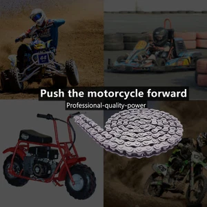 REPLACEMENT MONSTER MOTO 80CC MINI BIKE CHAIN, NONGOLDCHAIN, MMB80B CHAIN, MMB80 - Picture 1 of 1