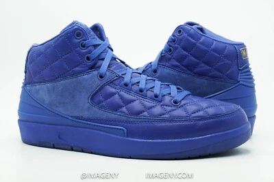 AIR JORDAN 2 II RETRO USADO TALLA 8 JUST DON AZUL BRILLANTE DORADO ROJO 717170 405 Foto 1 de 4