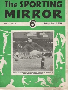 SPORTING MIRROR ~ 2 SEPTEMBER 1949 ~ CHELSEA / BRENTFORD TEAM PICTURE - Picture 1 of 3