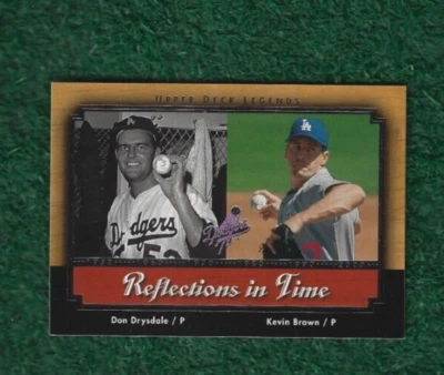 DON DRYSDALE - MLB HOF - 2001 DECK SUPERIOR LEGENDS - CARTÃO REFLEXÕES NO TEMPO # R8 - Imagem 1 de 2