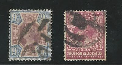 Great Britain: 1887; Scott 120 + 167 used, good condition. EBGB046 - Image 1 of 2