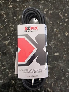 X PIX Studio Cable 1/4" male - 1/4" male Ideal for Studio & Broadcast, 15 FEET - Picture 1 of 8