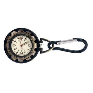 New Clip-on Backpack Buckle Carabiner Pocket Watch For Outdoor Mountaineering - Picture 1 of 24