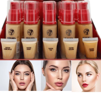 W7 HD Foundation Oil-Free Liquid Foundation for Poreless Matte Medium Coverage - Image 1 of 2