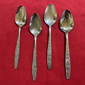 Set Of 4 Stanley Roberts SRB83 Teaspoons Stainless Steel Flatware 5 7/8" - Picture 1 of 5