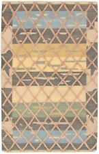 Traditional Hand woven Carpet 5'0" x 7'10" Flat Weave Kilim Rug