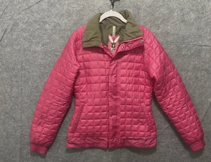 Burton Dry Ride Ski Jacket Womens Sz M Pink Insulated Pockets Full Zip Snap - Picture 1 of 12