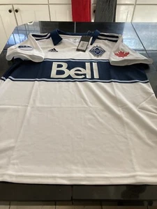 Women's ADIDAS CLIMALITE Vancouver Whitecaps FC JERSEY L LARGE WHITE NWT - Picture 1 of 6