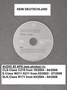 CD Navigation MERCEDES AUDIO 50 APS NTG1 ITALIA CROATIA H GR 2009/2010 SLK CLS E - Bild 1 von 2