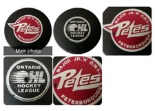 Hole! PETERBOROUGH PETES OHL OFFICIAL GAME PUCK MAJOR JR. A VICEROY MFG. VINTAGE