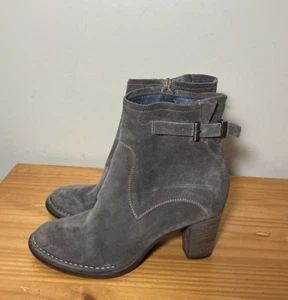 Alberto Fermani Suede Ankle Boots Taupe 39.5 US 9 - Picture 1 of 8